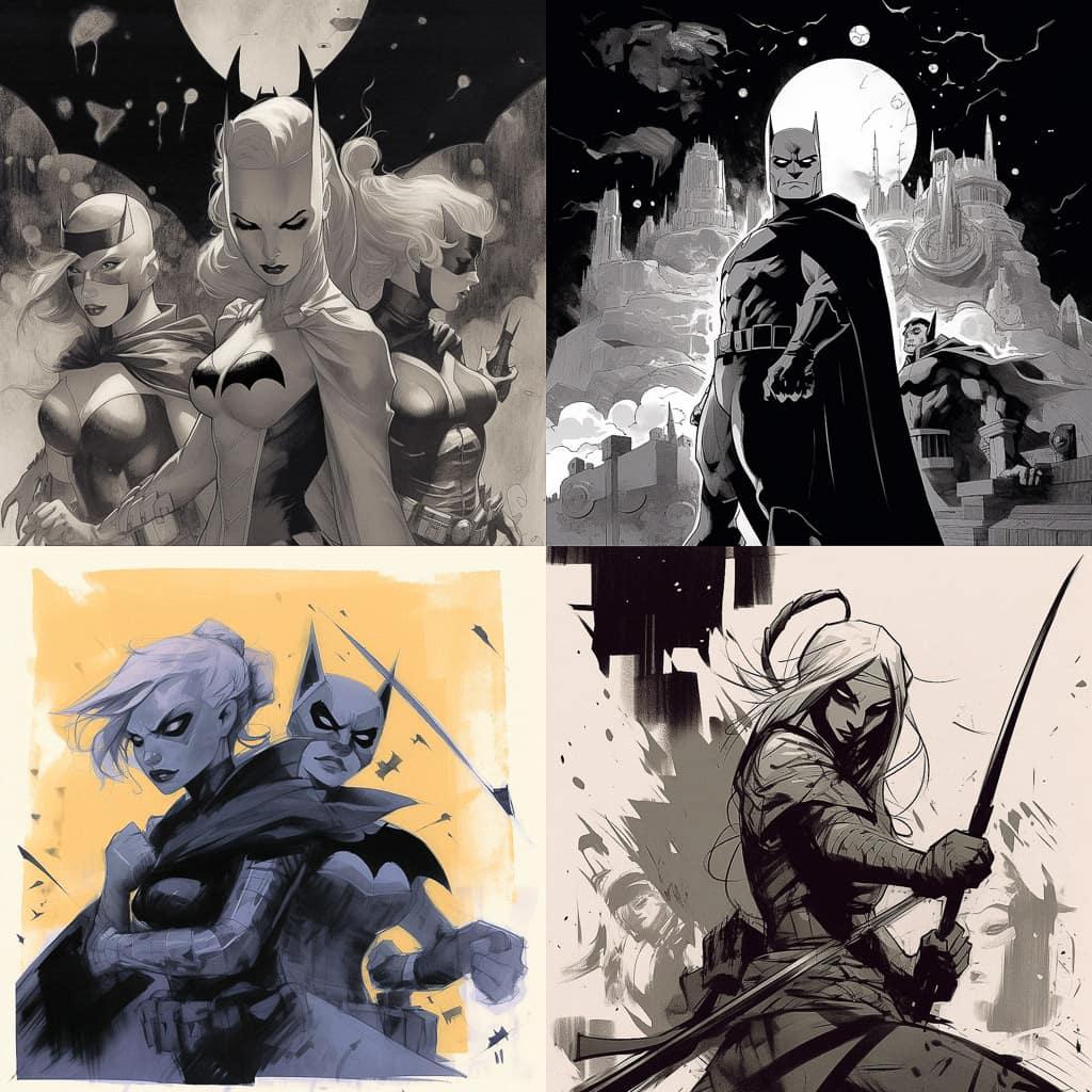 Ryan Sook style, Midjourney V5, render 1 of 4