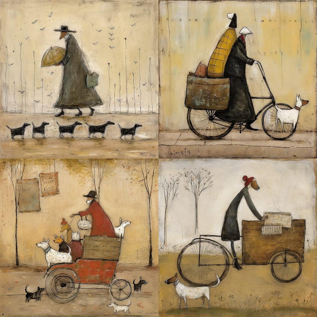 Sam Toft style, Midjourney V5, render 1 of 4