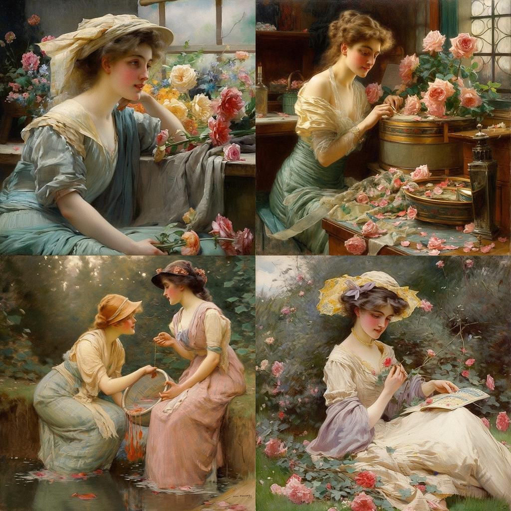 Samuel Melton Fisher style, Midjourney V5, render 1 of 4