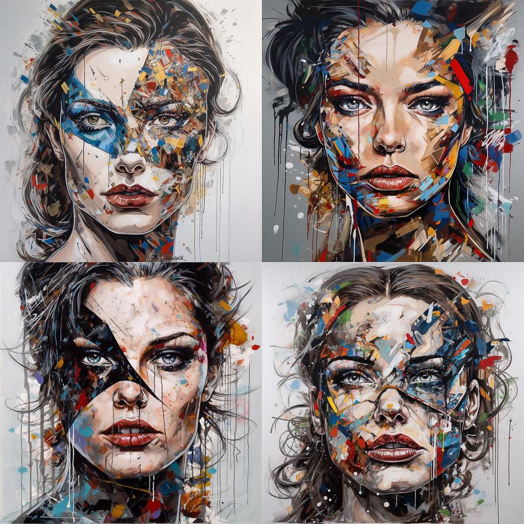 Sandra Chevrier style, Midjourney V5, render 1 of 4