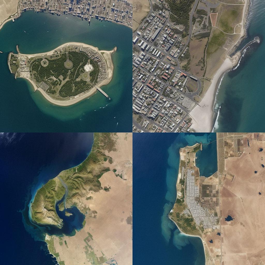Satellite view style, Midjourney V5, render 1 of 4