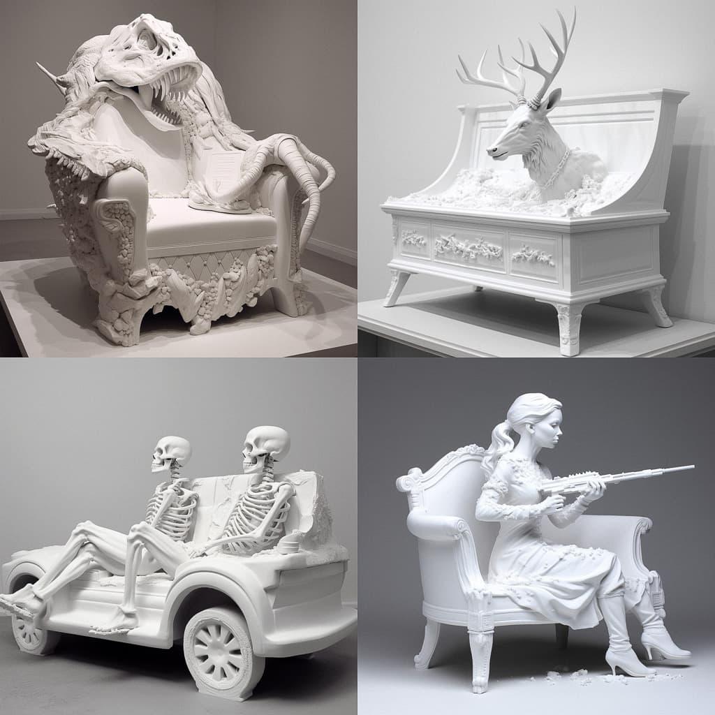 Sebastian Errazuriz style, Midjourney V5, render 1 of 4