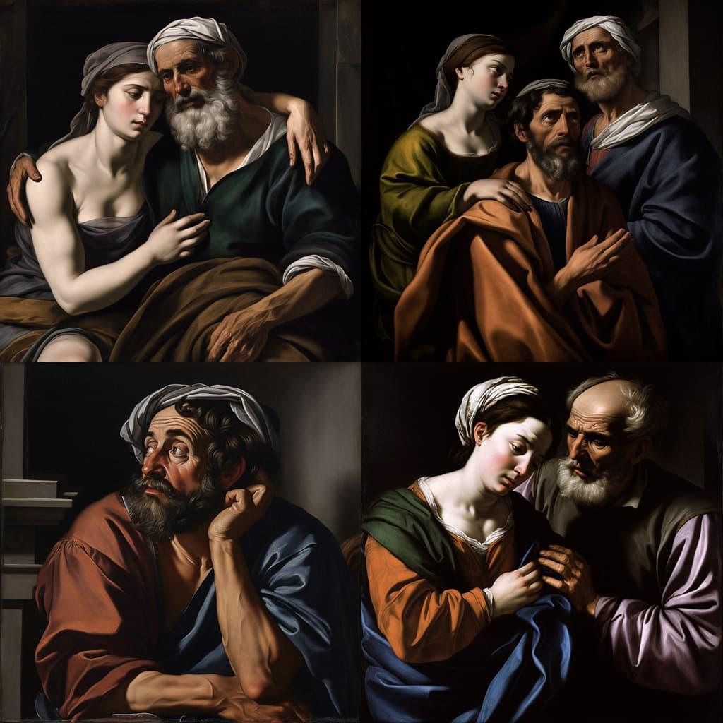 Sebastiano del Piombo style, Midjourney V5, render 1 of 4