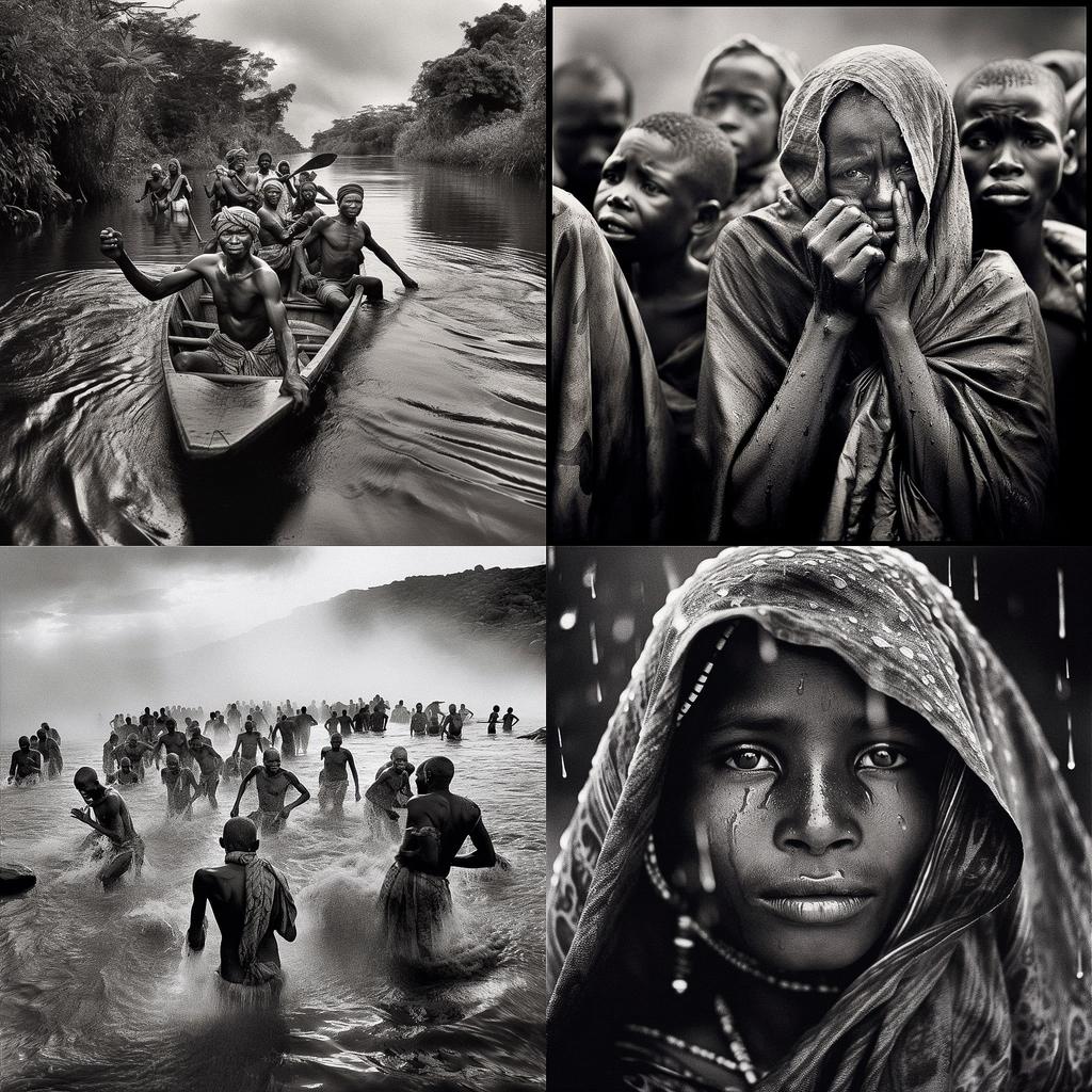 Sebastiao Salgado style, Midjourney V5, render 1 of 4
