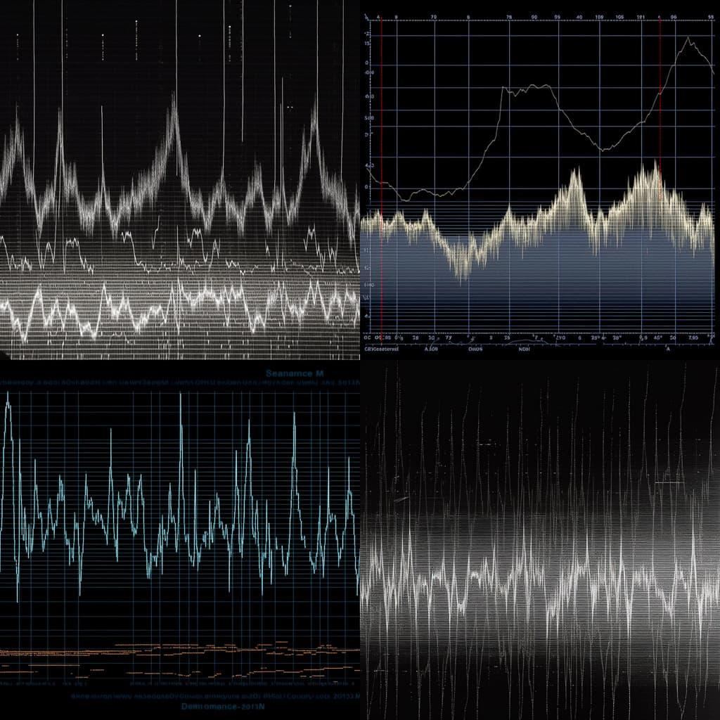 Seismogram style, Midjourney V5, render 1 of 4