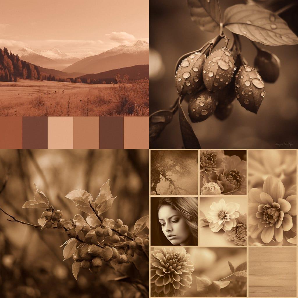 Sepia tones style, Midjourney V5, render 1 of 4