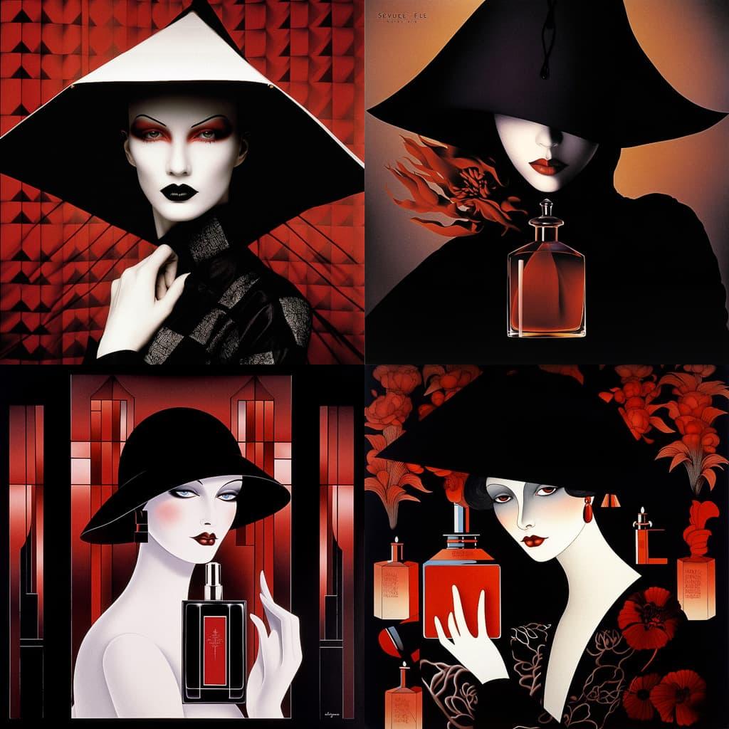 Serge Lutens style, Midjourney V5, render 1 of 4