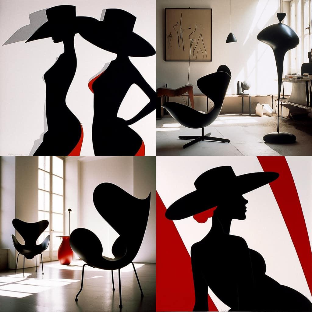 Serge Mouille style, Midjourney V5, render 1 of 4