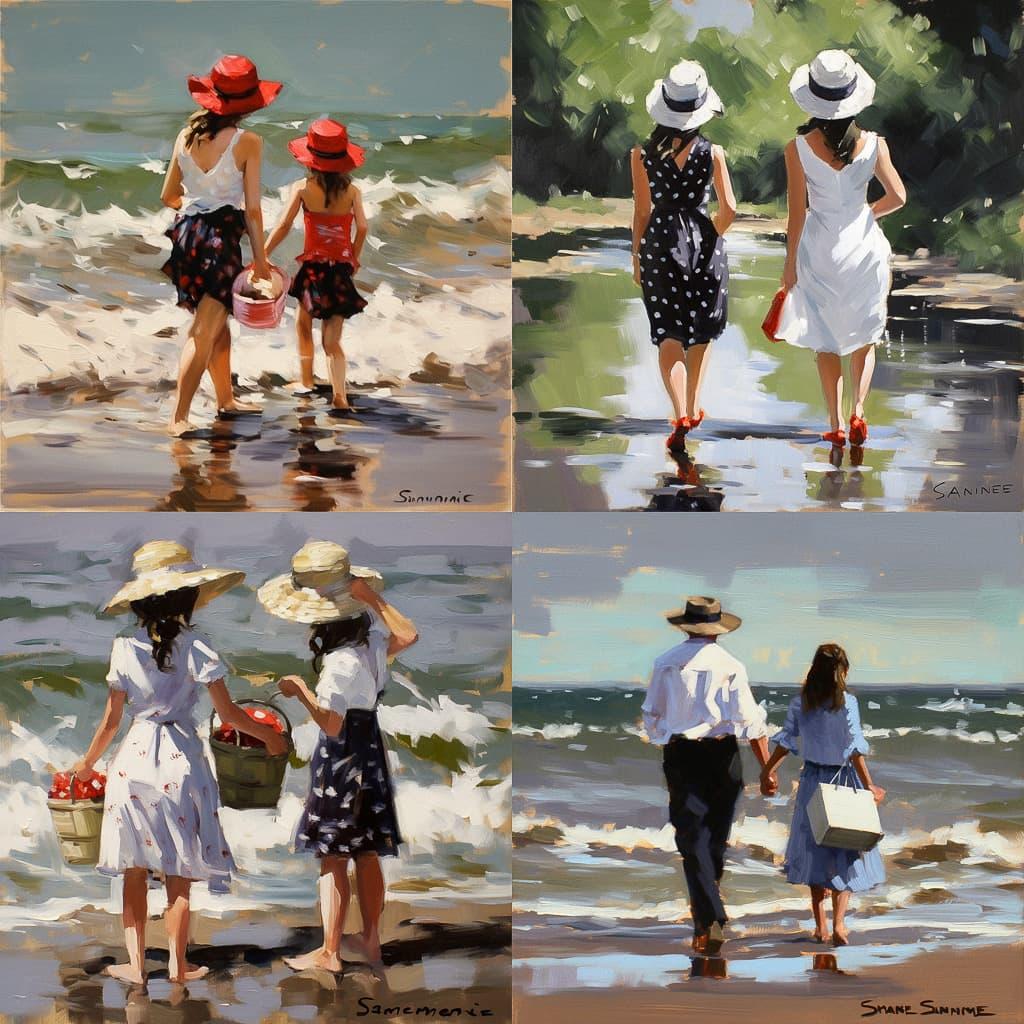 Sherree Valentine-Daines style, Midjourney V5, render 1 of 4