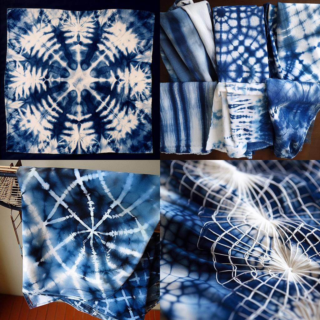 Shibori style, Midjourney V5, render 1 of 4