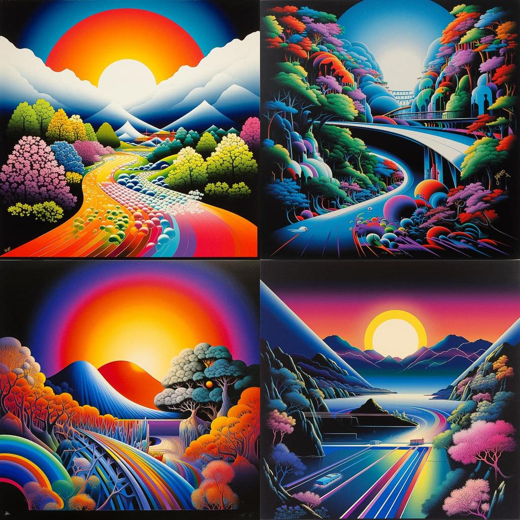 Shusei Nagaoka style, Midjourney V5, render 1 of 4
