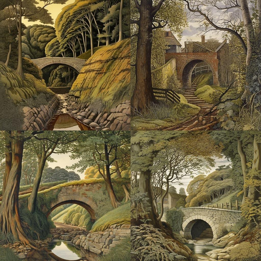 Simon Palmer style, Midjourney V5, render 1 of 4