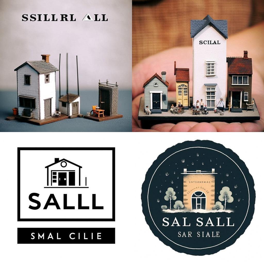 Small scale style, Midjourney V5, render 1 of 4