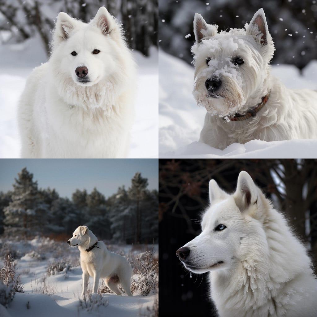 Snowy style, Midjourney V5, render 1 of 4
