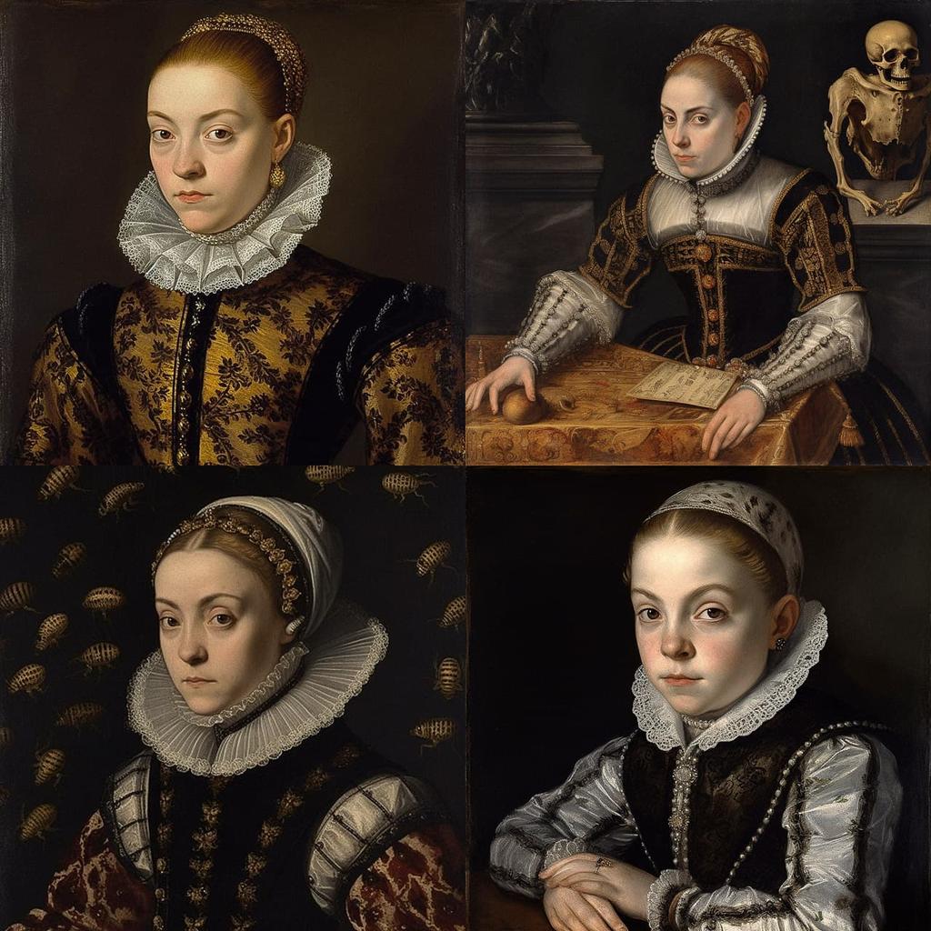 Sofonisba Anguissola style, Midjourney V5, render 1 of 4