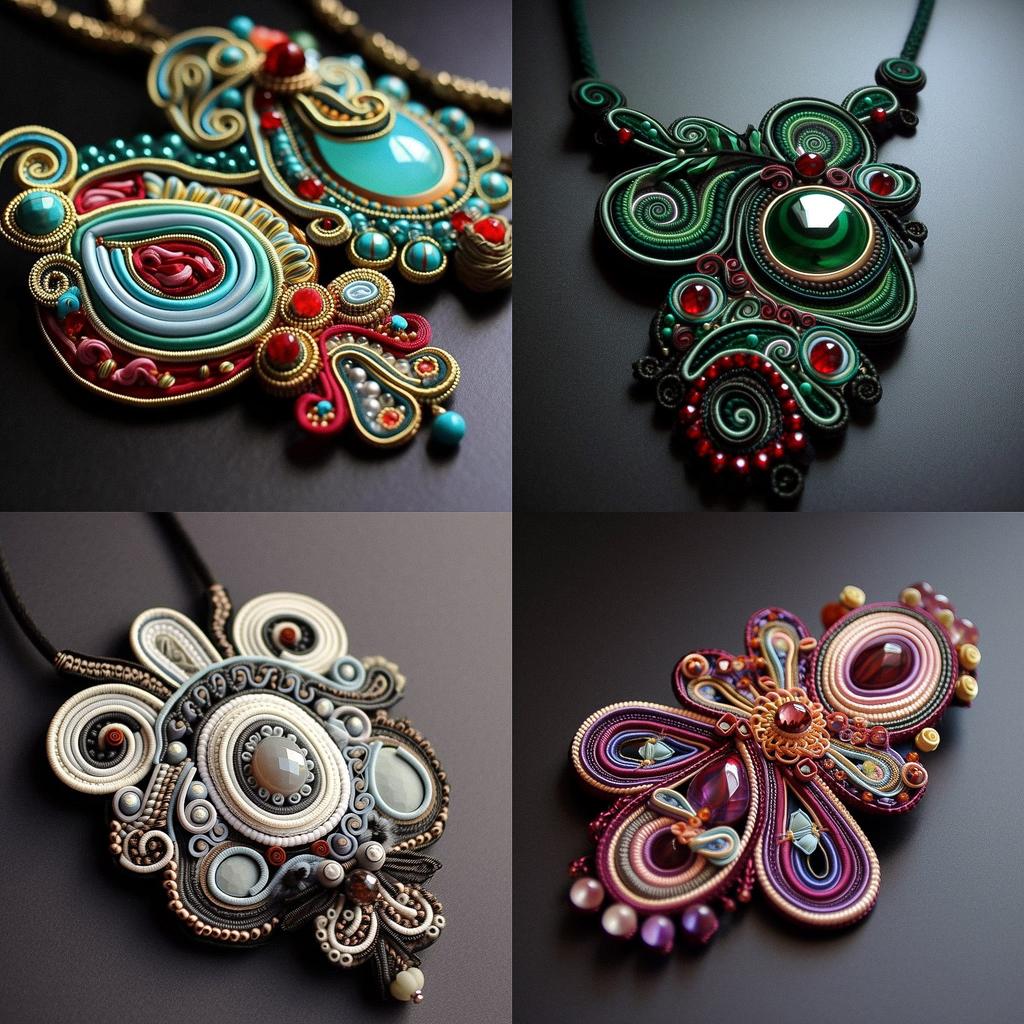 Soutache style, Midjourney V5, render 1 of 4