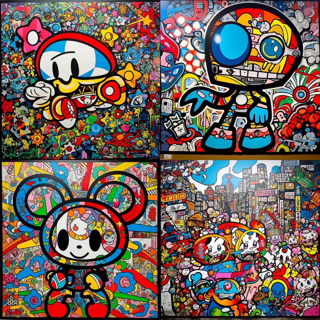 Speedy Graphito style, Midjourney V5, render 1 of 4