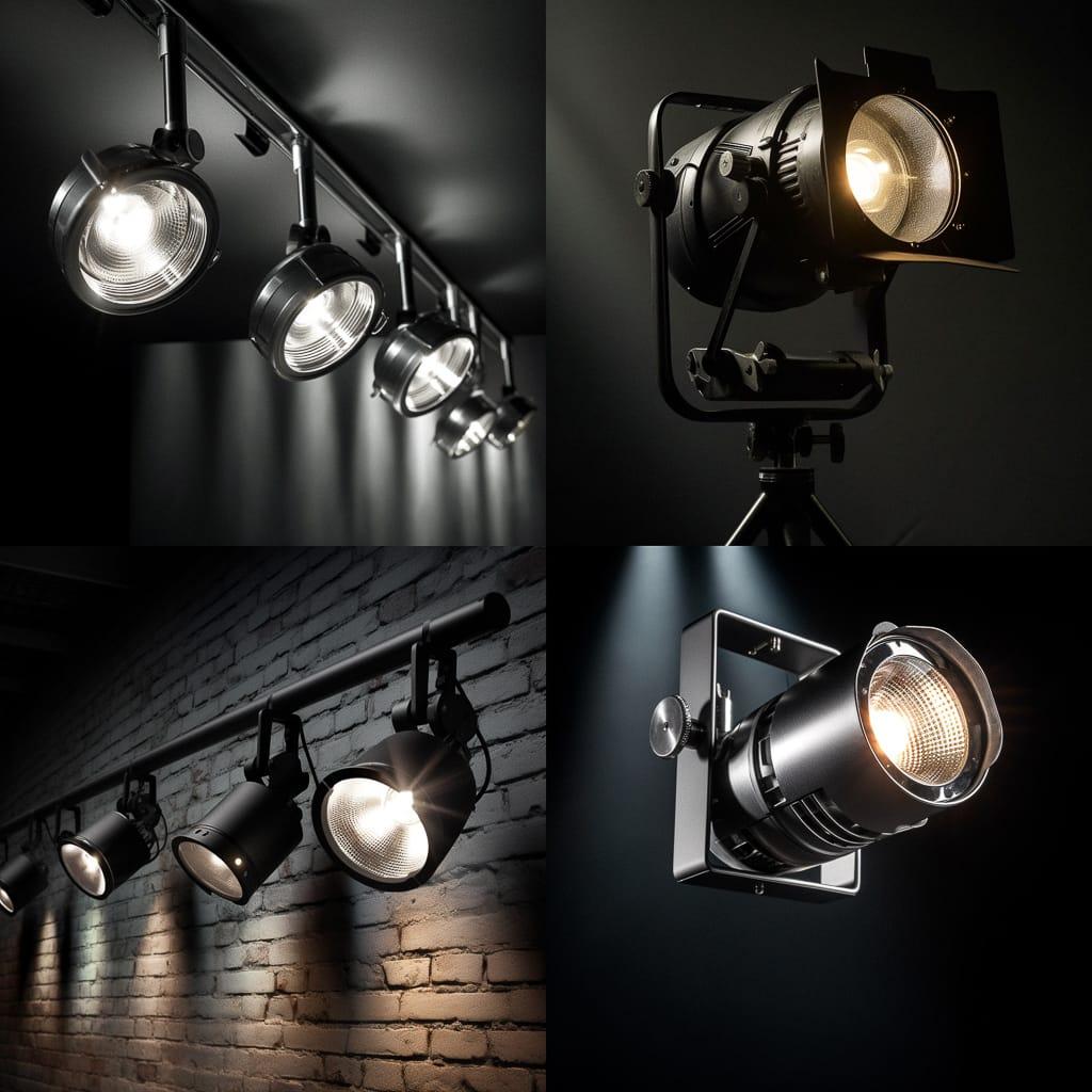 Spotlight lighting style, Midjourney V5, render 1 of 4