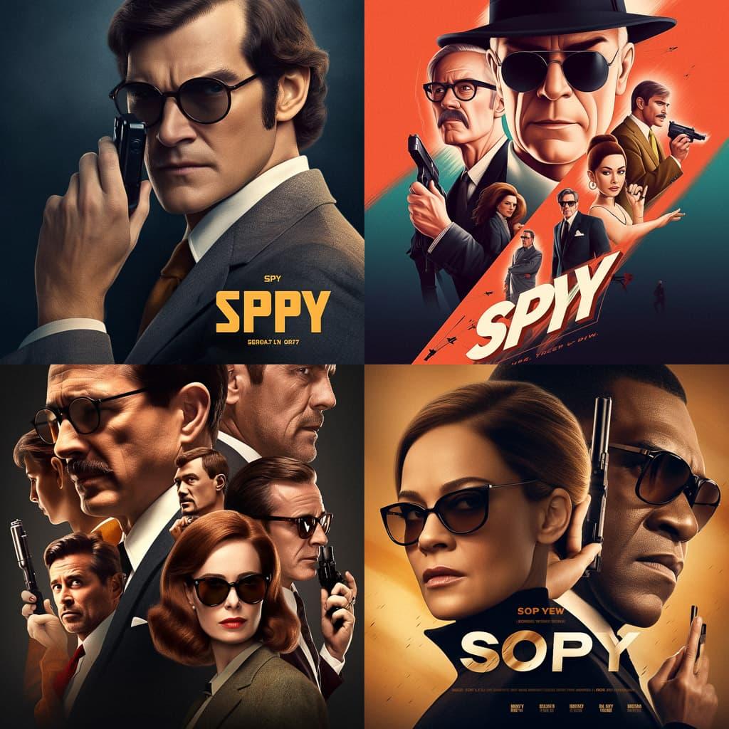 Spy movie style, Midjourney V5, render 1 of 4