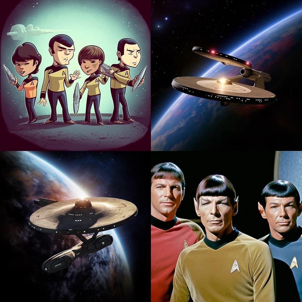 Star Trek style, Midjourney V5, render 1 of 4
