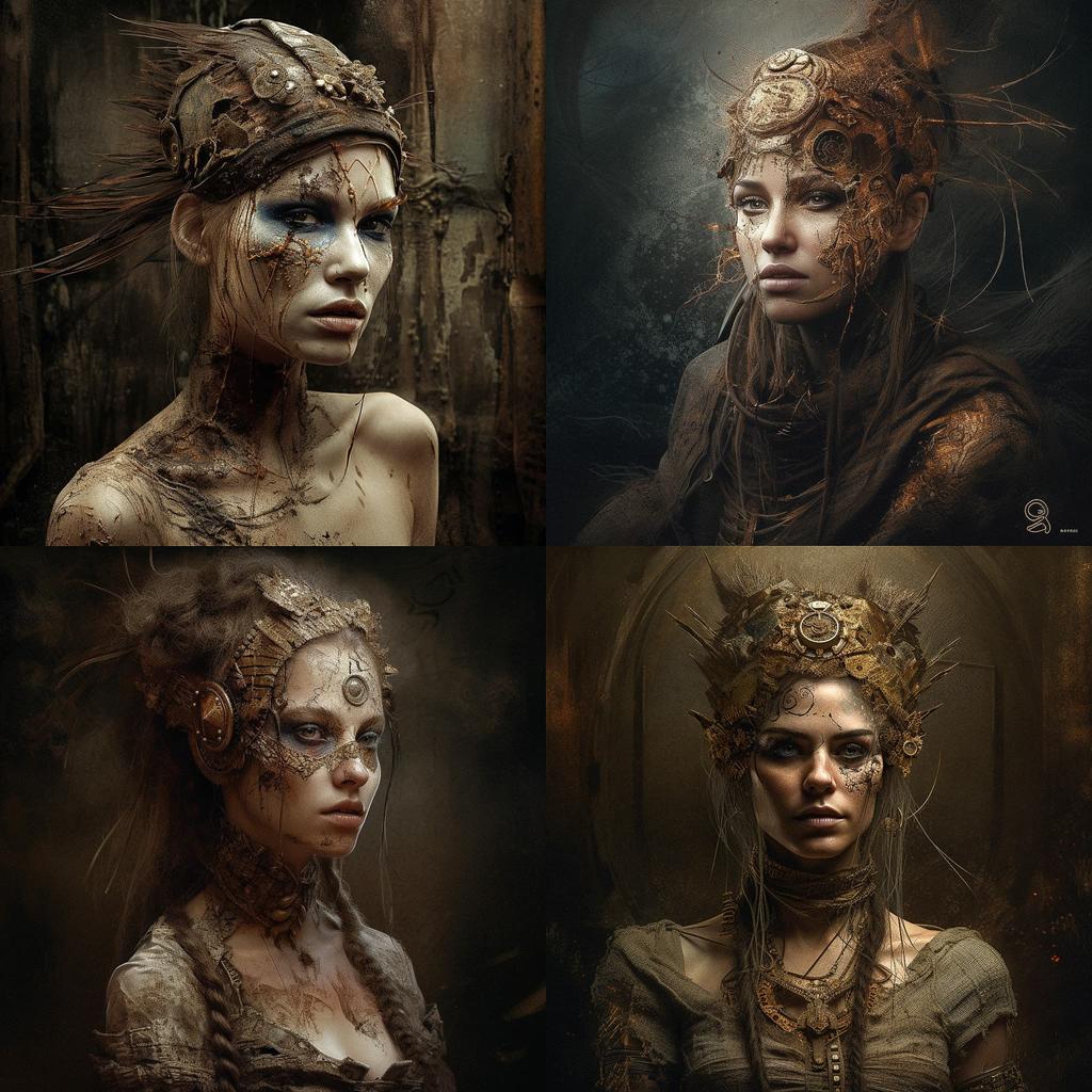 Stefan Gesell style, Midjourney V5, render 1 of 4