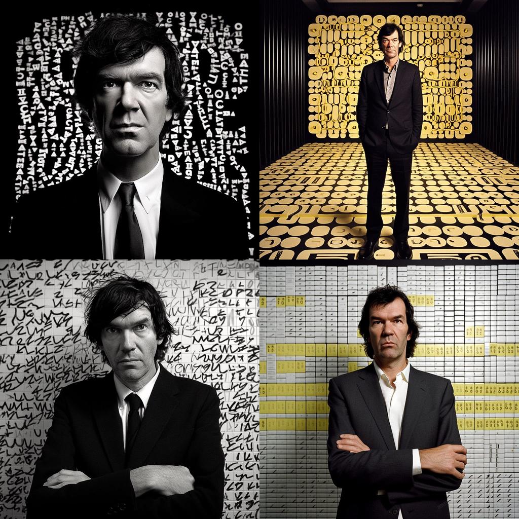 Stefan Sagmeister style, Midjourney V5, render 1 of 4