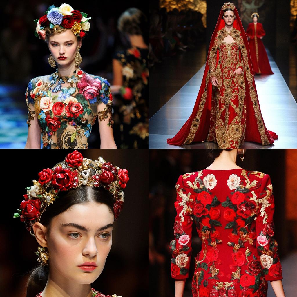 Stefano Gabbana style, Midjourney V5, render 1 of 4