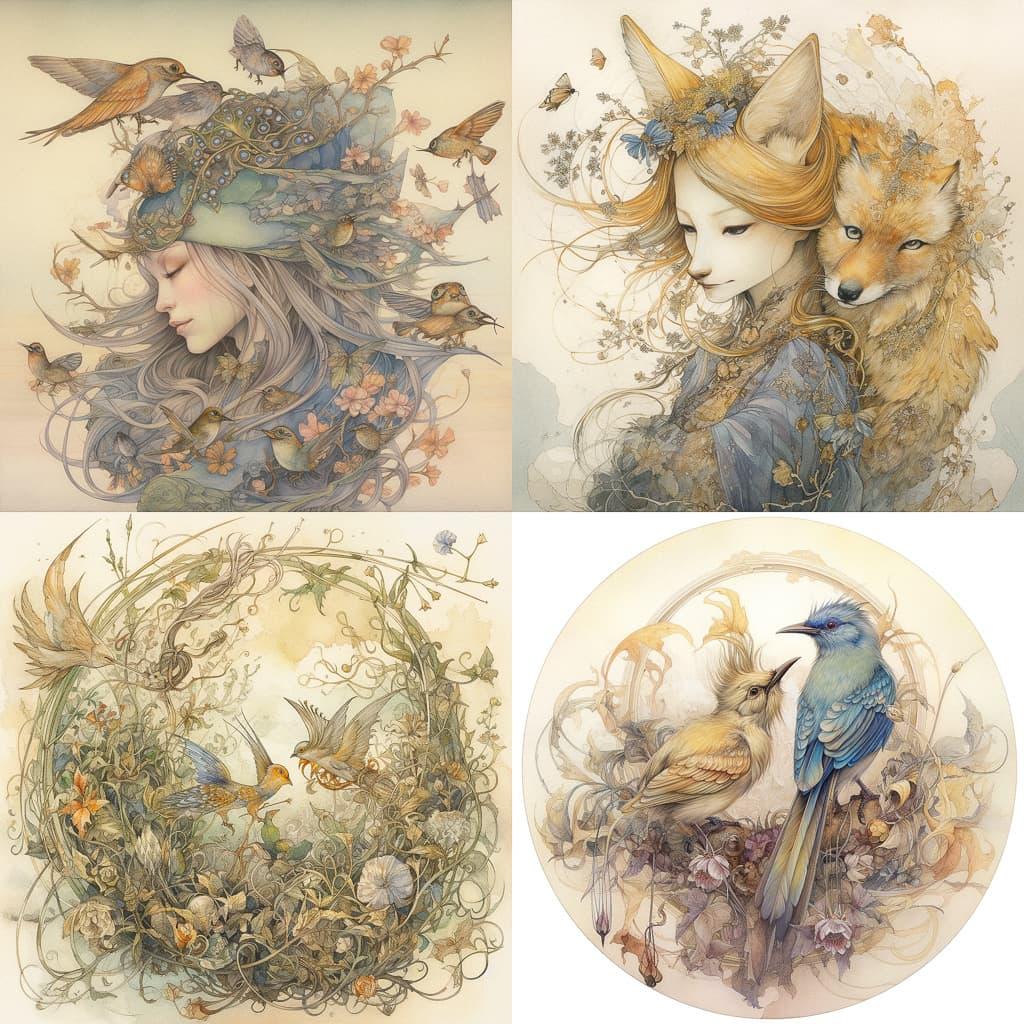 Stephanie Law style, Midjourney V5, render 1 of 4