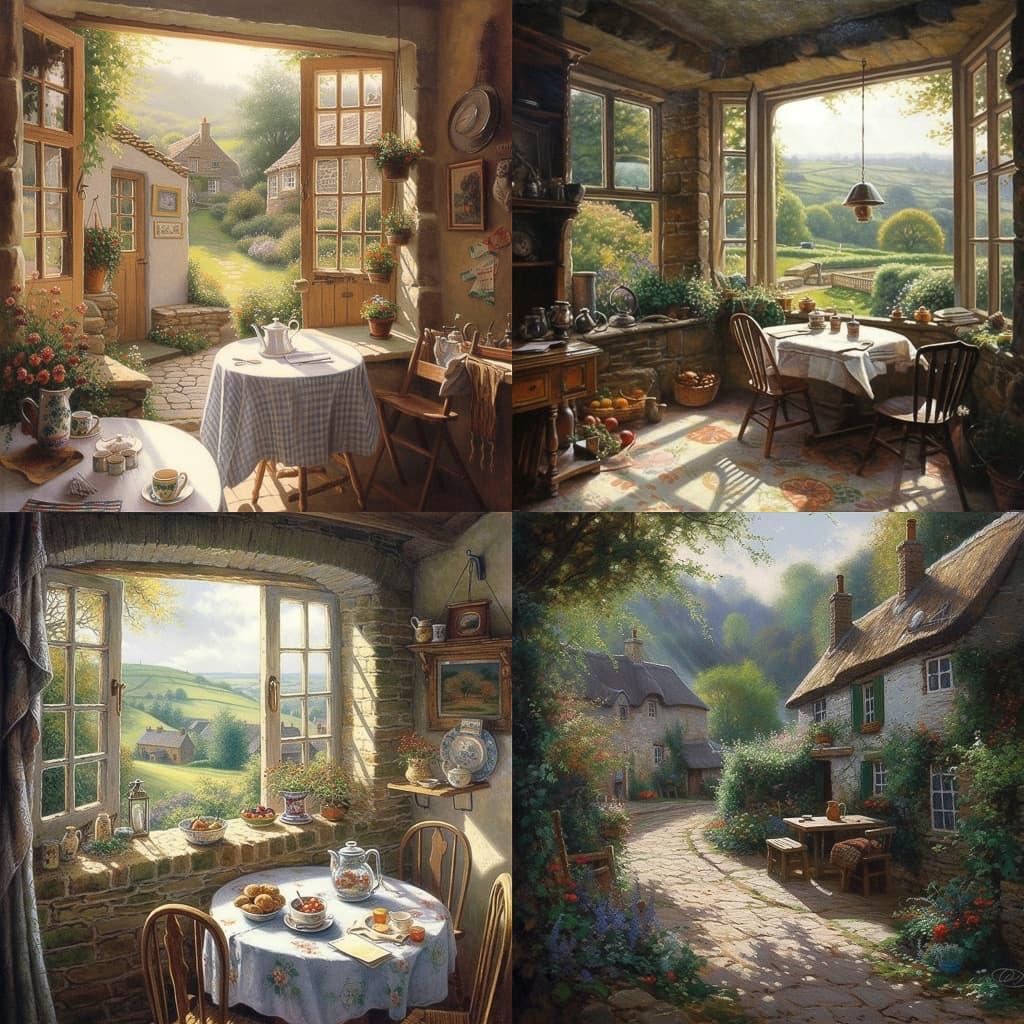 Stephen Darbishire style, Midjourney V5, render 1 of 4