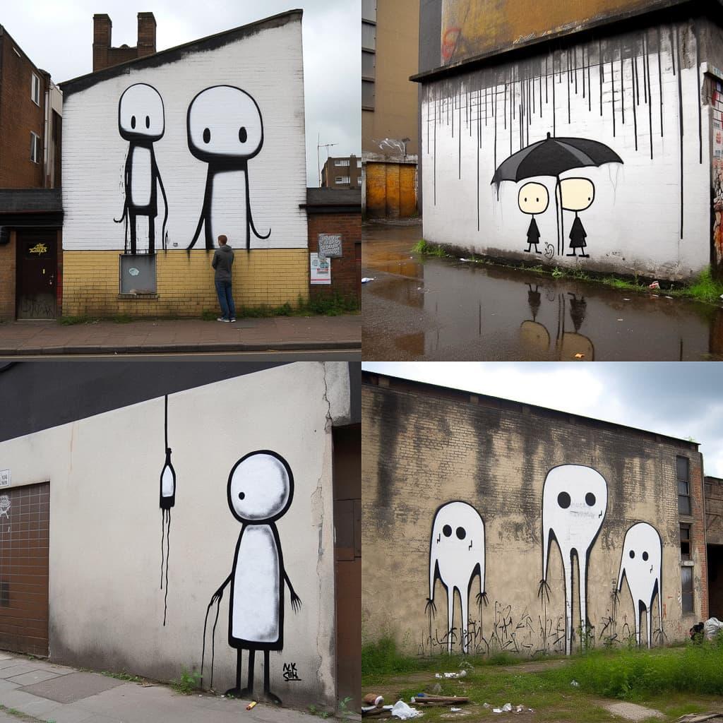 Stik style, Midjourney V5, render 1 of 4