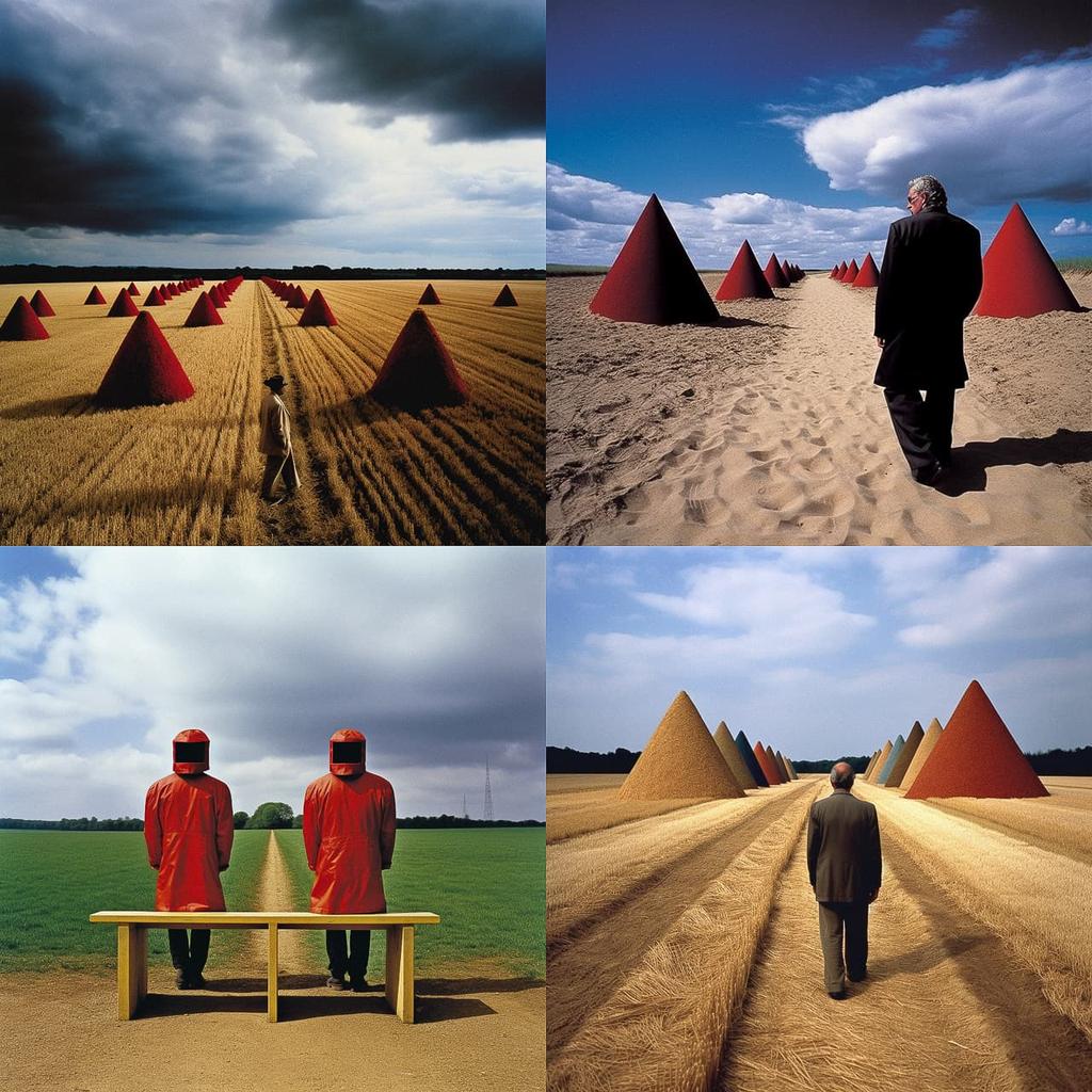 Storm Thorgerson style, Midjourney V5, render 1 of 4