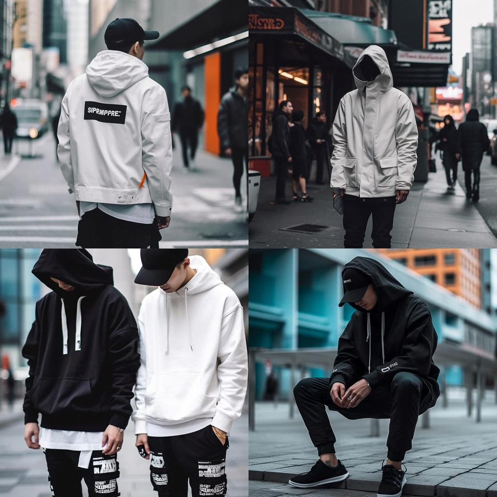 Streetwear style, Midjourney V5, render 1 of 4
