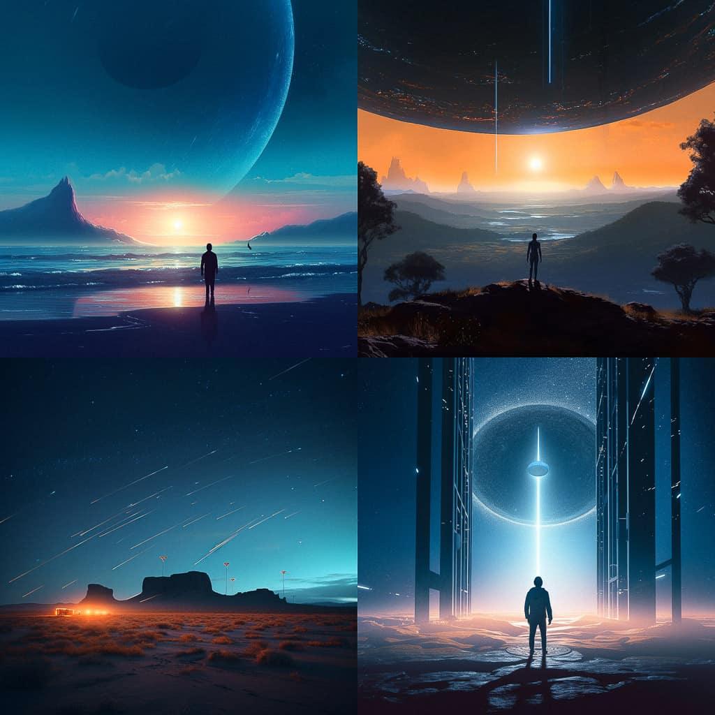 Stuart Lippincott style, Midjourney V5, render 1 of 4