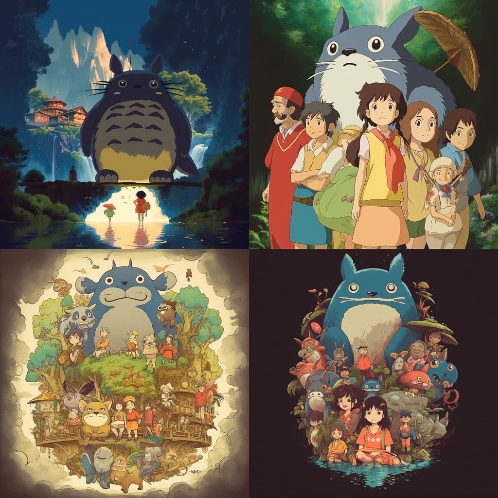 Studio Ghibli style, Midjourney V5, render 1 of 4