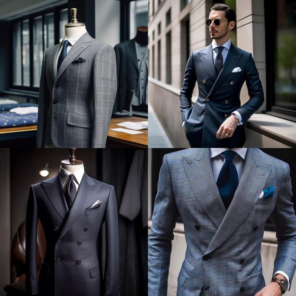 Tailored fashion style, Midjourney V5, render 1 of 4