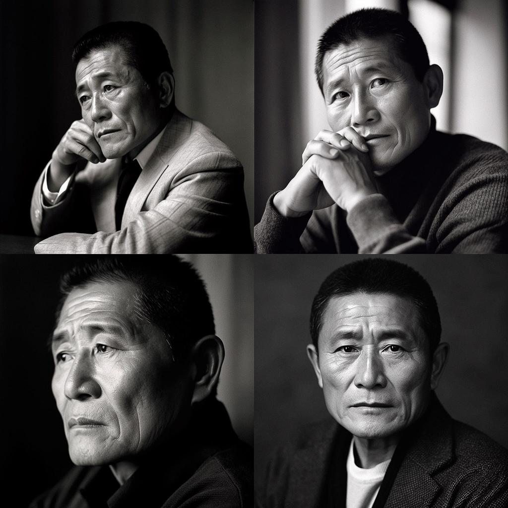 Takeshi Kitano style, Midjourney V5, render 1 of 4