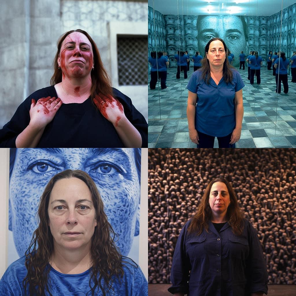 Tania Bruguera style, Midjourney V5, render 1 of 4