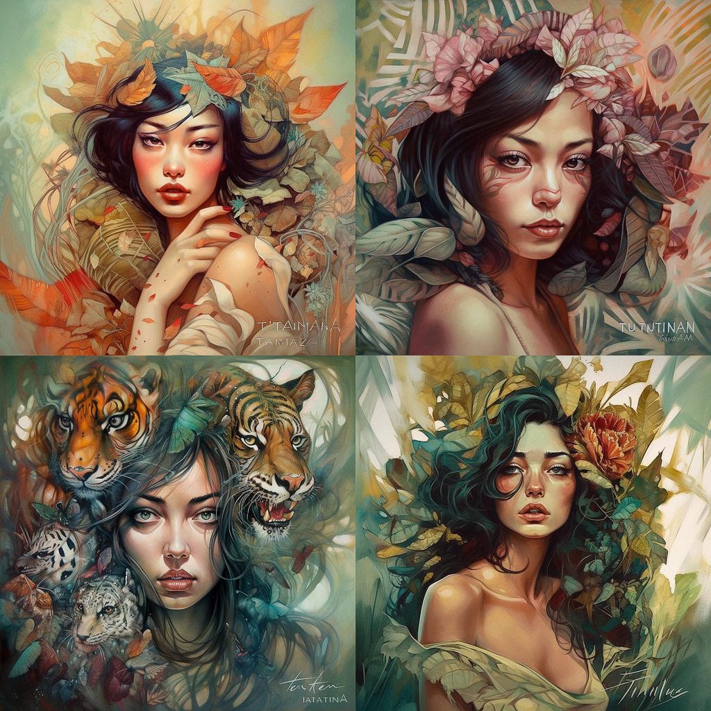 Tatiana Suarez style, Midjourney V5, render 1 of 4