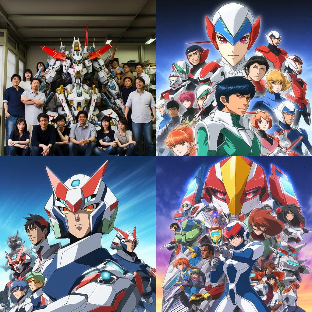 Tatsunoko Production studio style, Midjourney V5, render 1 of 4