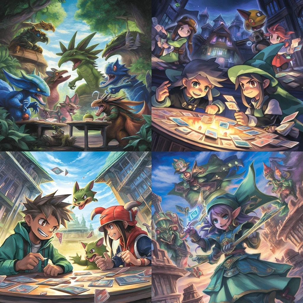 TCG artwork style, Midjourney V5, render 1 of 4