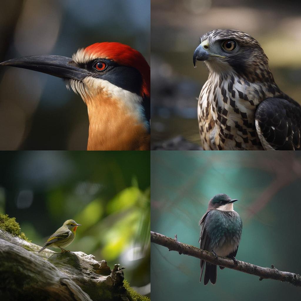 Telephoto lens style, Midjourney V5, render 1 of 4