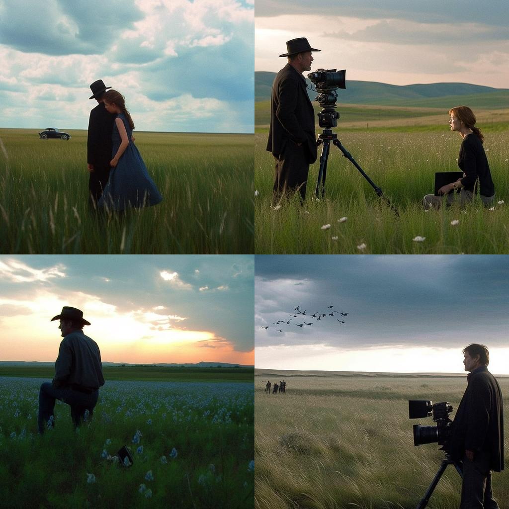 Terrence Malick style, Midjourney V5, render 1 of 4