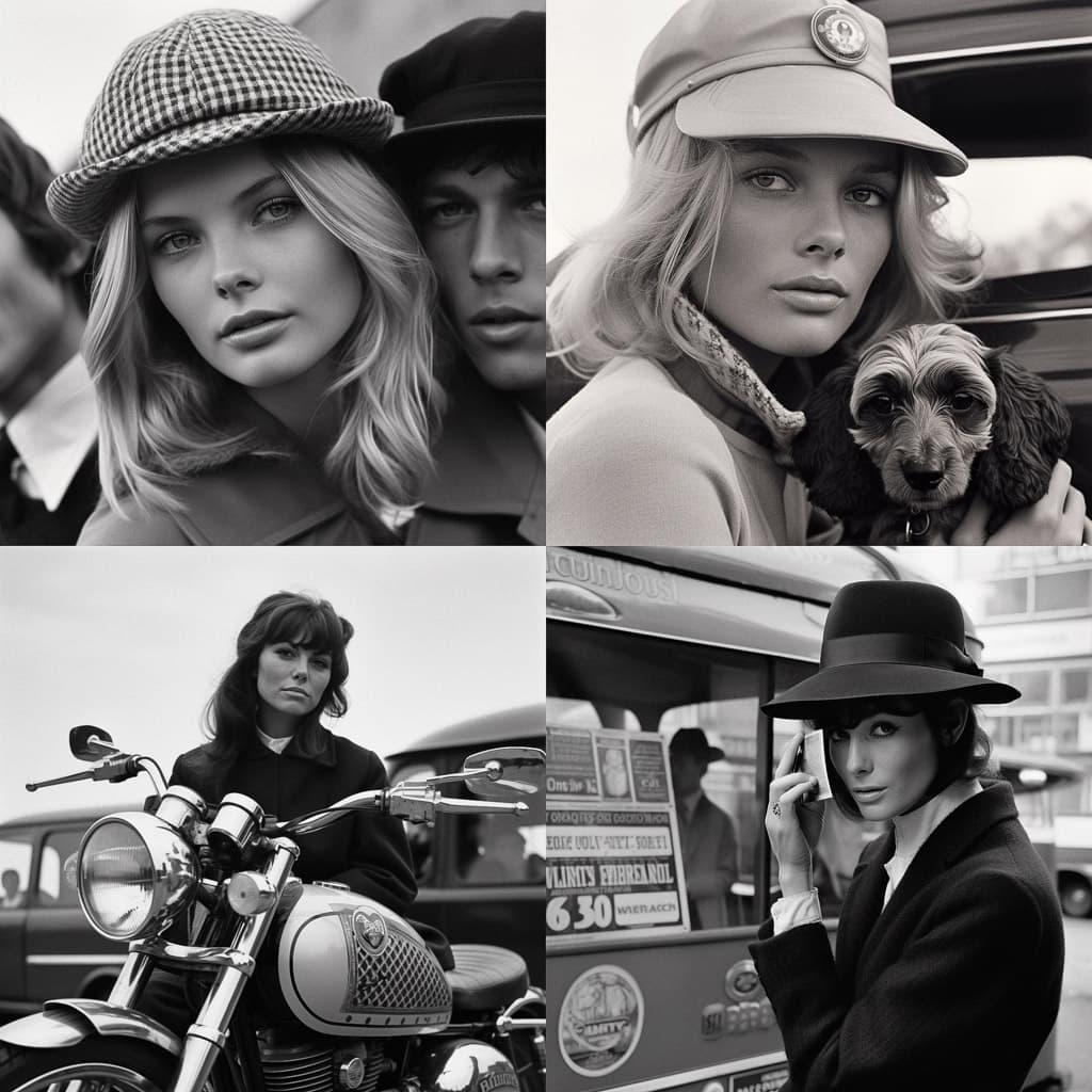 Terry O'Neill style, Midjourney V5, render 1 of 4