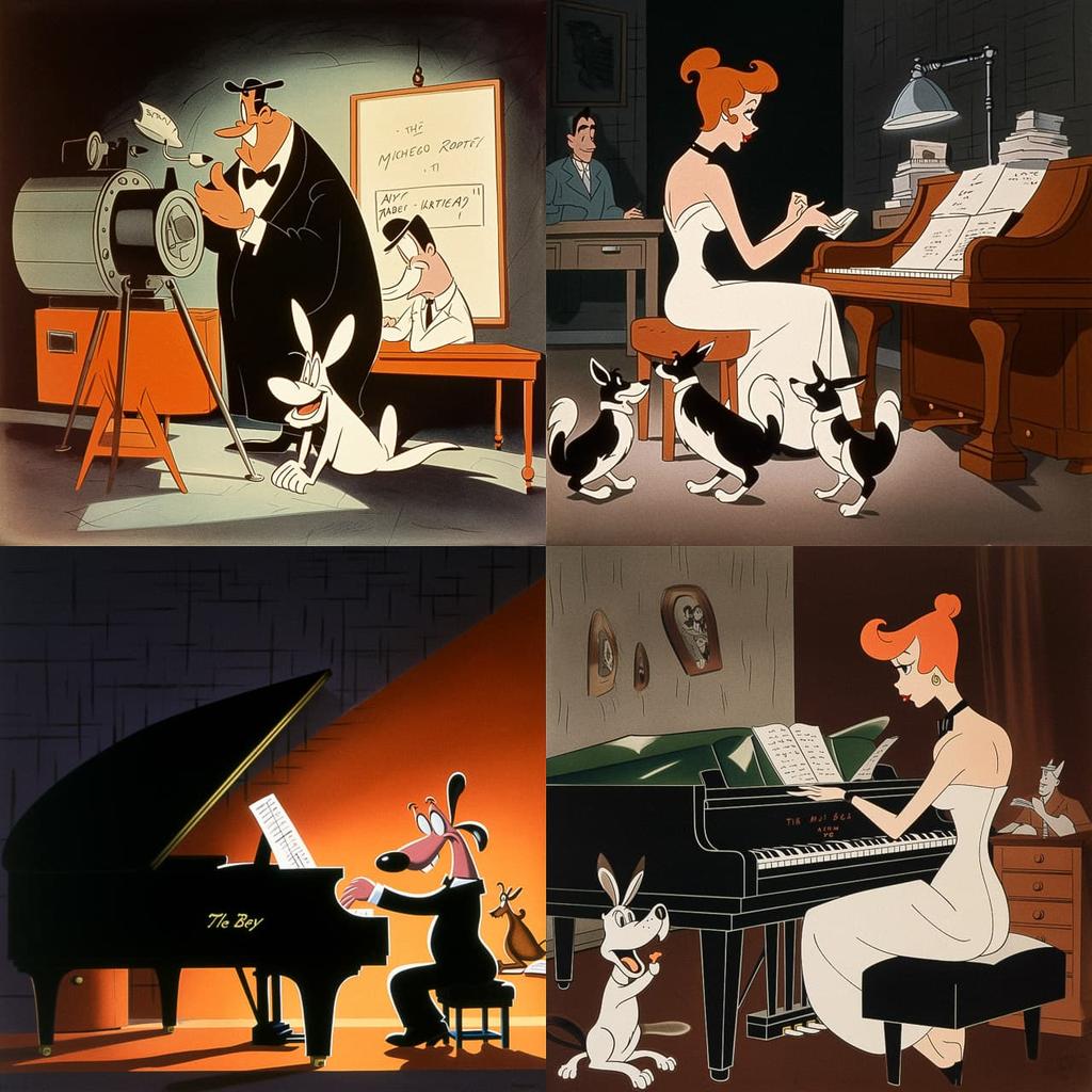 Tex Avery style, Midjourney V5, render 1 of 4