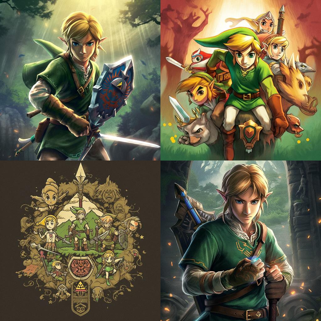 The Legend of Zelda style, Midjourney V5, render 1 of 4