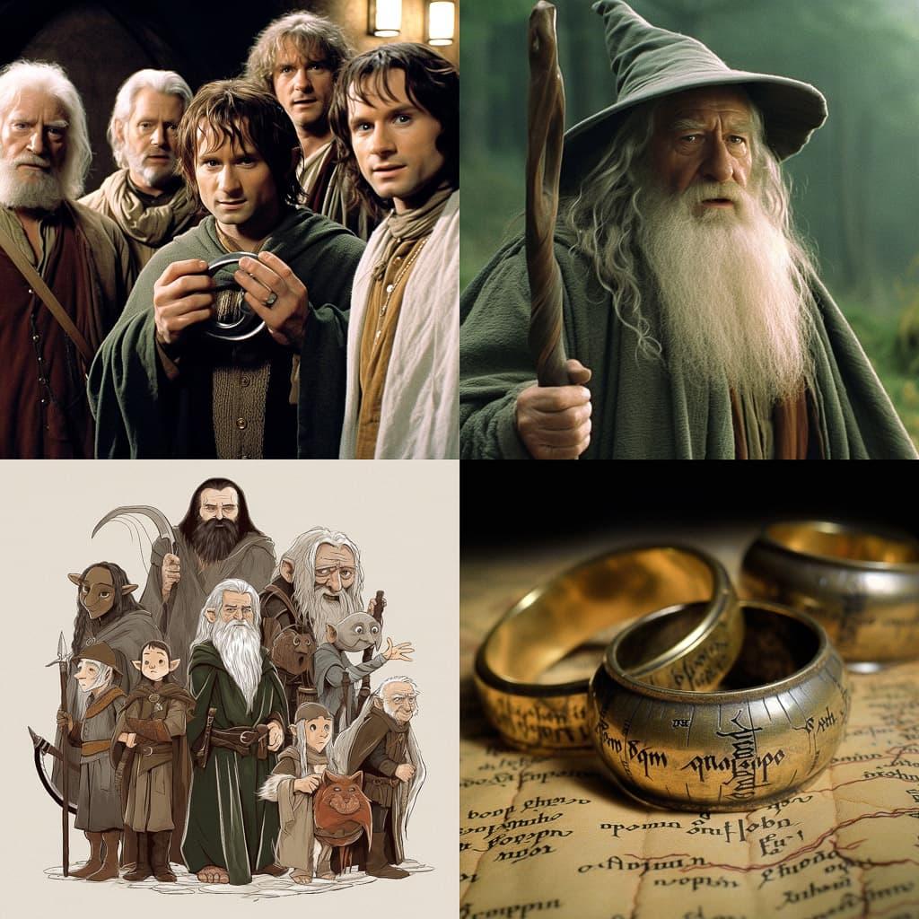 The Lord of the Rings style, Midjourney V5, render 1 of 4