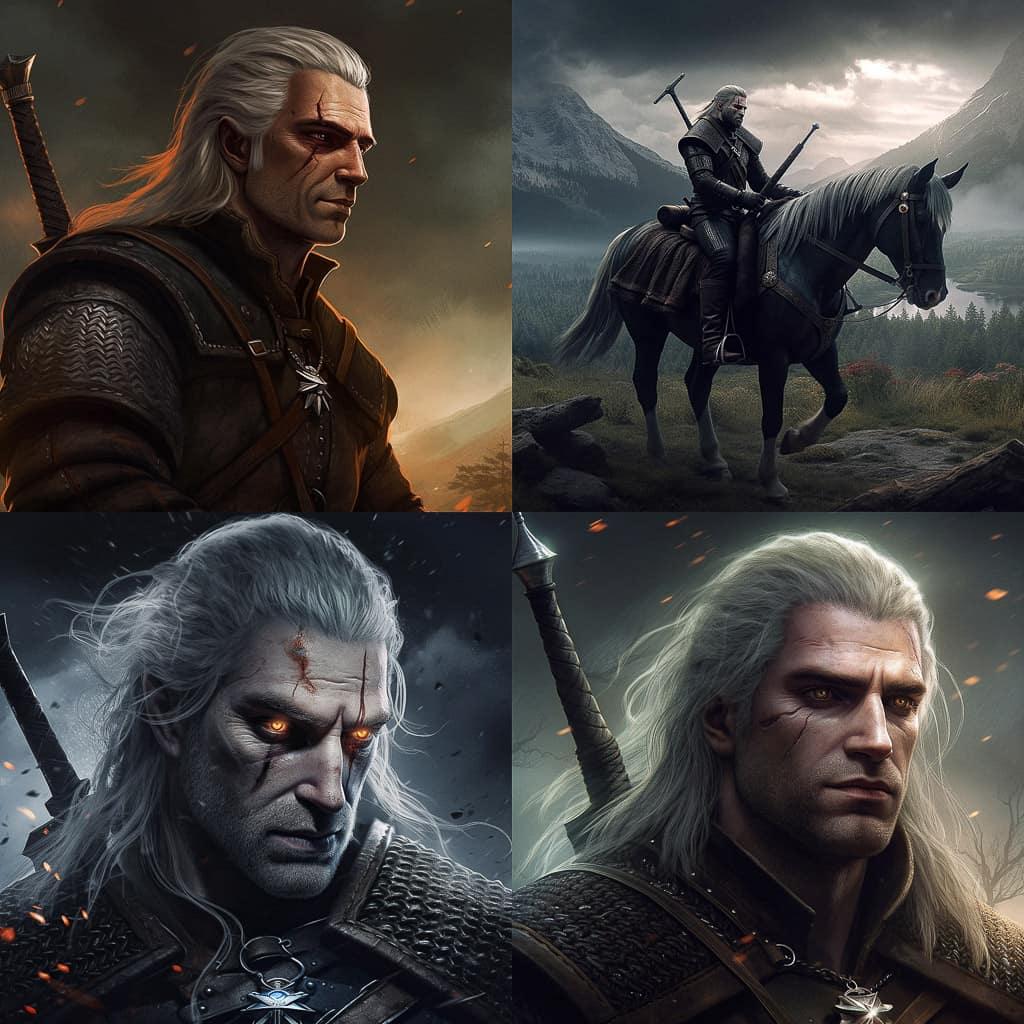 The Witcher style, Midjourney V5, render 1 of 4