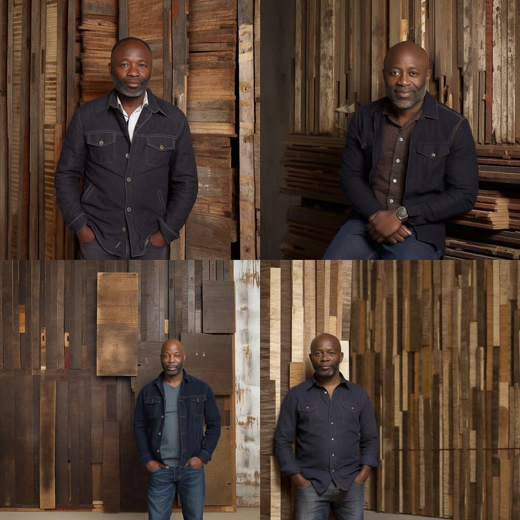Theaster Gates style, Midjourney V5, render 1 of 4