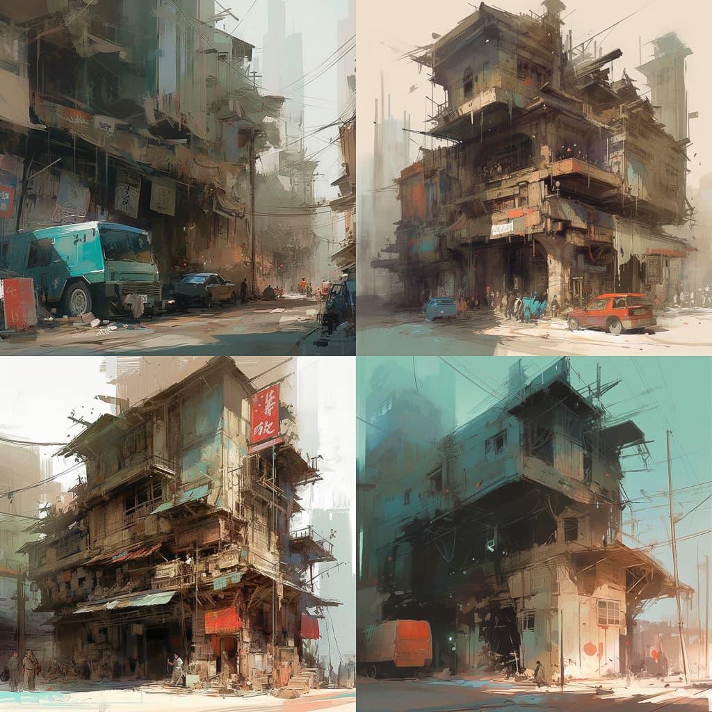 Theo Prins style, Midjourney V5, render 1 of 4