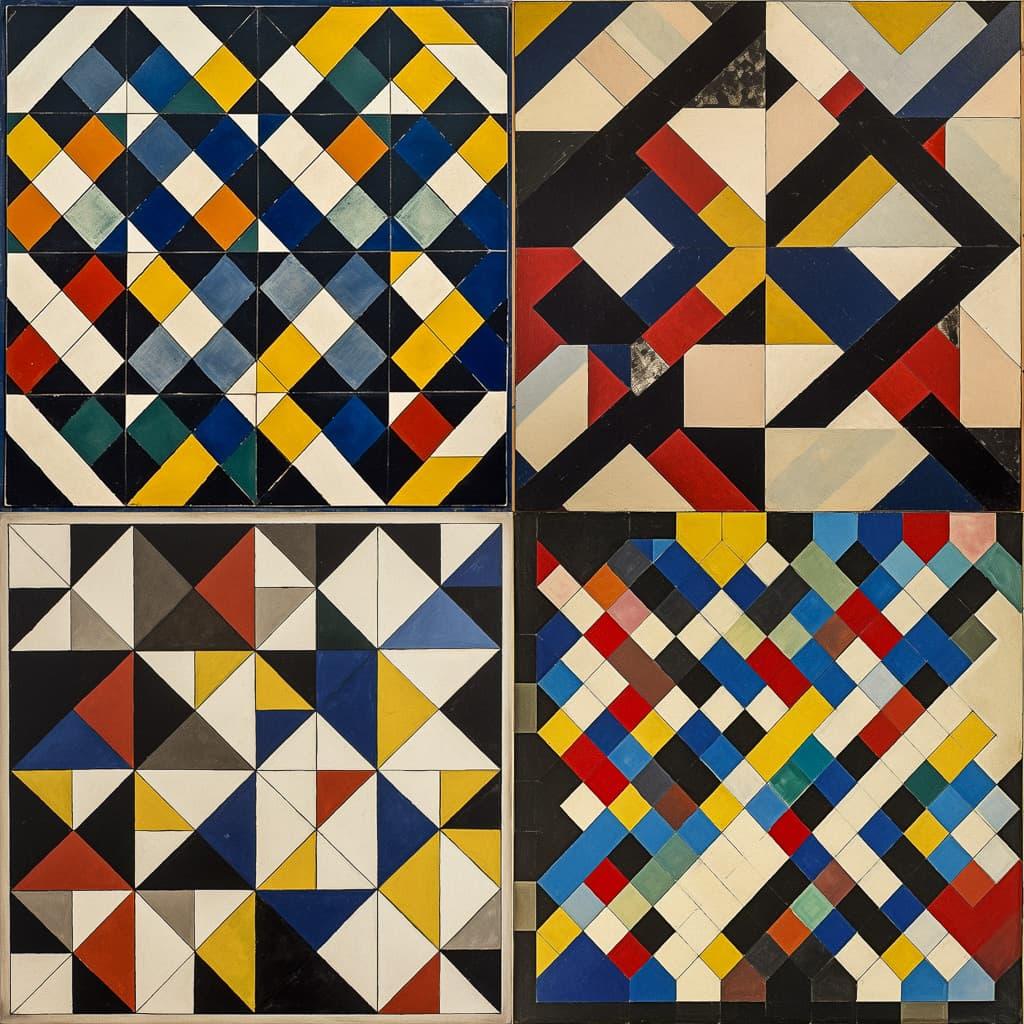 Theo van Doesburg style, Midjourney V5, render 1 of 4